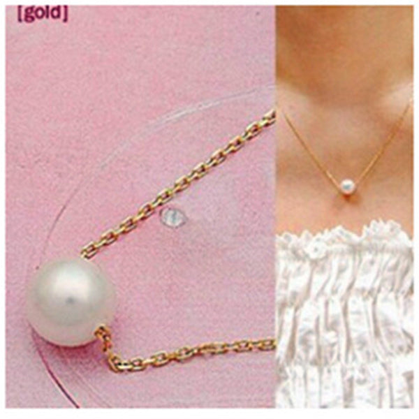 x3 Hot Sale Elegant Lady Fashion Imitation Pearl Pendant Necklaces For Women Concise Clavicle Chain Necklaces Excellent Jewelry