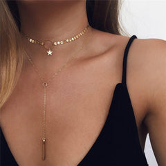 Fashion Alloy Women's Necklaces & Pendants choker necklace 2018 gold color crystal pendant necklace for women Gift wholesale