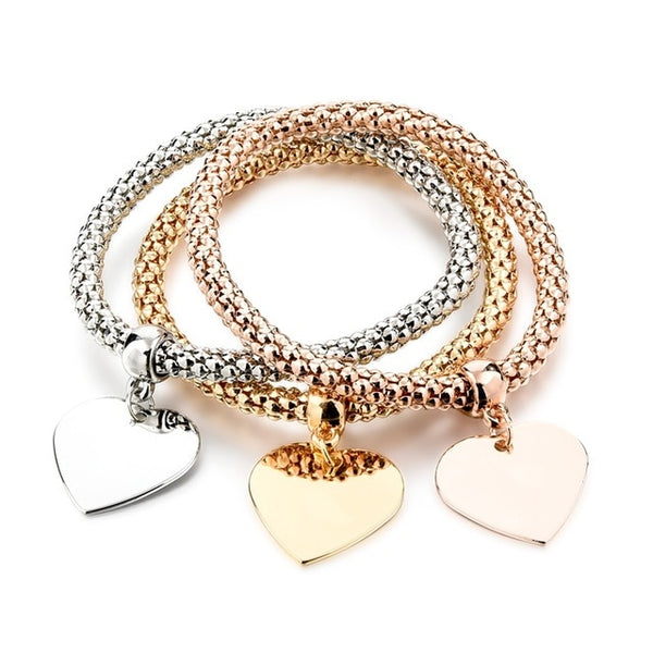 TOUCHEART NEW Dainty Jewelry Life Tree Heart Bracelet & Bangles Popcorn Chain Set Friendship Distance Bracelets Gift SBR170118