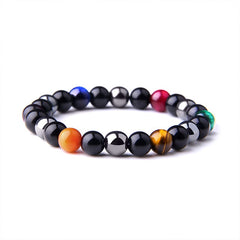 Natural Black Obsidian Hematite Tiger Eye Beads Bracelets Men for Magnetic Health Protection Women Jewelry Pulsera Hombre