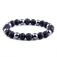 Natural Black Obsidian Hematite Tiger Eye Beads Bracelets Men for Magnetic Health Protection Women Jewelry Pulsera Hombre