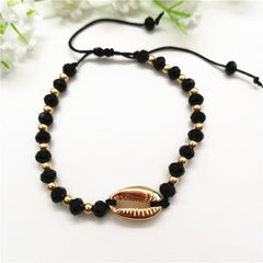 Gold Color Cowrie Shell Bracelets for Women Delicate Rope Chain Bracelet Beads Charm Bracelet Bohemian Beach Jewelry